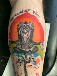 the lion king tattoo